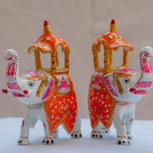 Elephant Pair – Rajasthani Style (Ambadi)