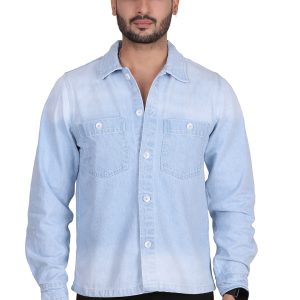 Saket – Premium Light Wash Denim Shirt